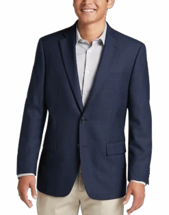 Lauren By Ralph Lauren Classic Fit Sport Coat, Navy Windowpane