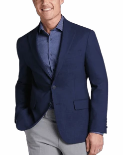 Awearness Kenneth Cole AWEAR-TECH Slim Fit Sport Coat, Navy Check