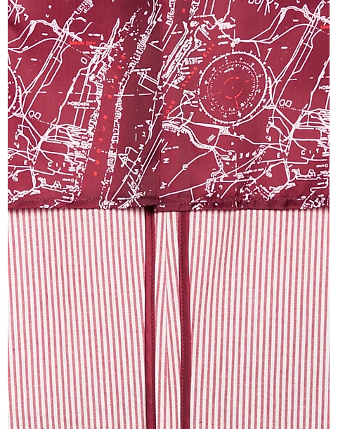 Nautica Modern Fit Sports Coat, Red Seersucker - Image 4