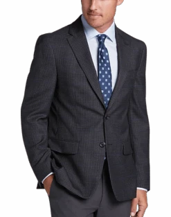 Lauren By Ralph Lauren Classic Fit Sport Coat, Charcoal Windowpane
