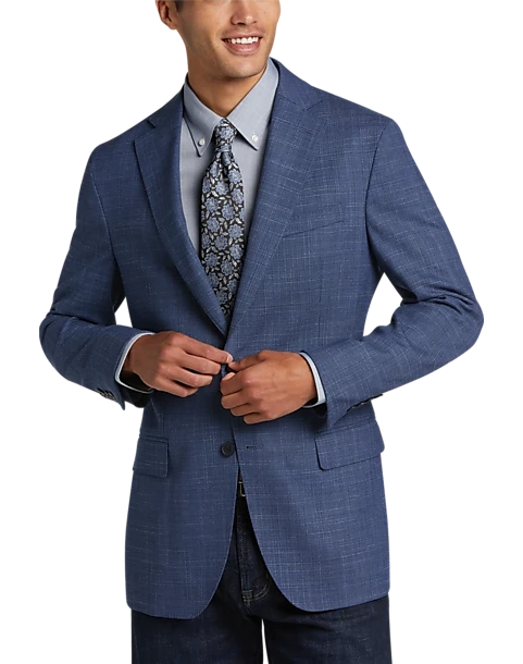 Awearness Kenneth Cole Modern Fit Sport Coat, Blue Tic
