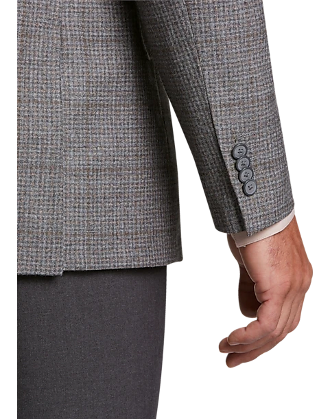 Joseph Abboud Modern Fit Sport Coat, Gray Check - Image 2