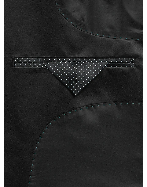 Egara Slim Fit Peak Lapel Dinner Jacket, Emerald Green Paisley - Image 3