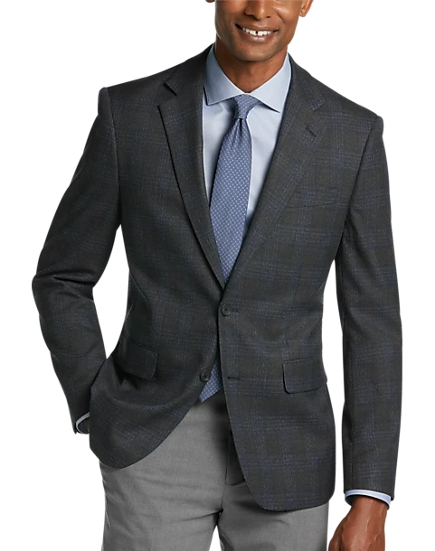 Pronto Uomo Modern Fit Sport Coat, Charcoal Plaid