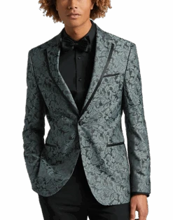 Egara Slim Fit Dinner Jacket, Green Floral