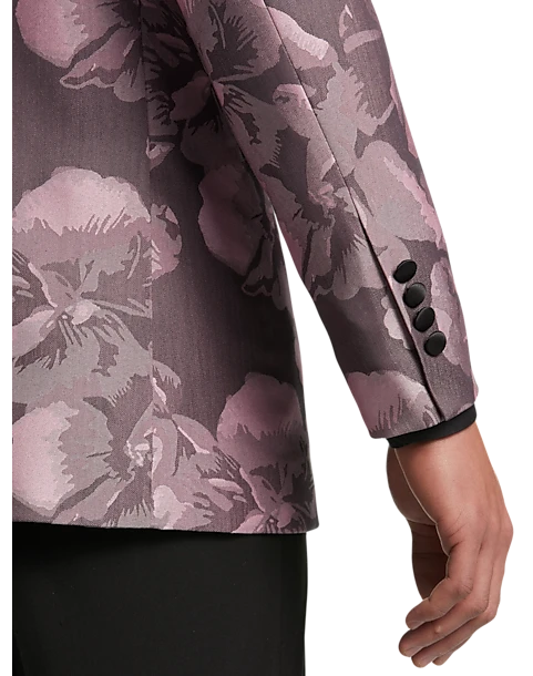 Egara Slim Fit Dinner Jacket Pink Floral - Image 2