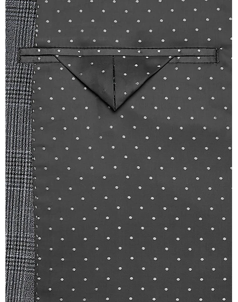 Michael Strahan Classic Fit Sport Coat, Gray Plaid - Image 3