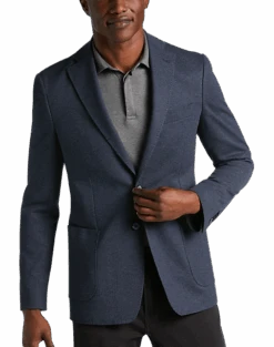 JOE Joseph Abboud Slim Fit Knit Sport Coat, Navy Tic