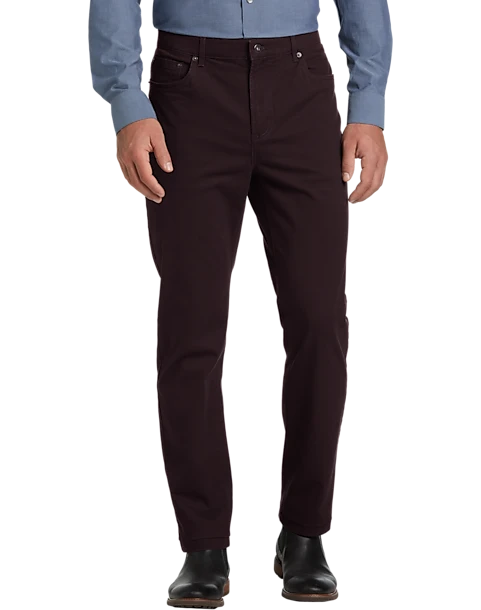 Joseph Abboud Modern Fit Power Stretch 5-Pocket Pants, Navy