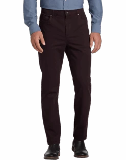 Joseph Abboud Modern Fit Power Stretch 5-Pocket Pants, Stone