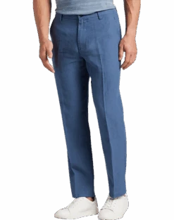 Joseph Abboud Modern Fit Linen-Blend Pants, Natural