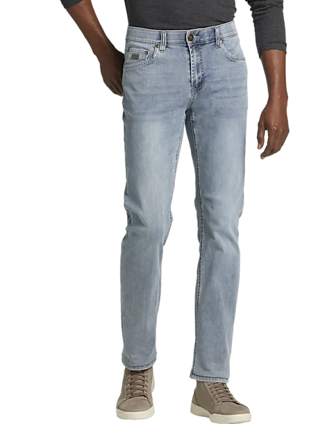 Black Bull Modern Fit MAD 5-Pocket Jeans, Light Wash