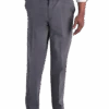 Haggar Iron-Free Premium Khaki® Classic Fit Flat-Front Pants, Charcoal