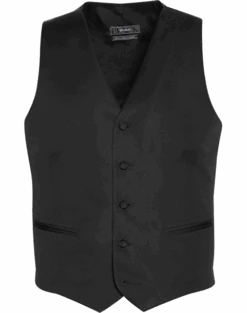 BLACK By Vera Wang Slim Fit Tuxedo Vest, Black