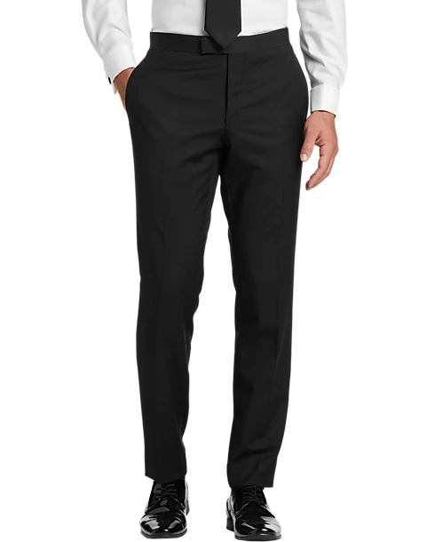 BLACK By Vera Wang Slim Fit Tuxedo Pants, Black