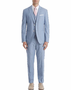 Lauren By Ralph Lauren Classic Fit Suit Separates Coat, Blue Chambray