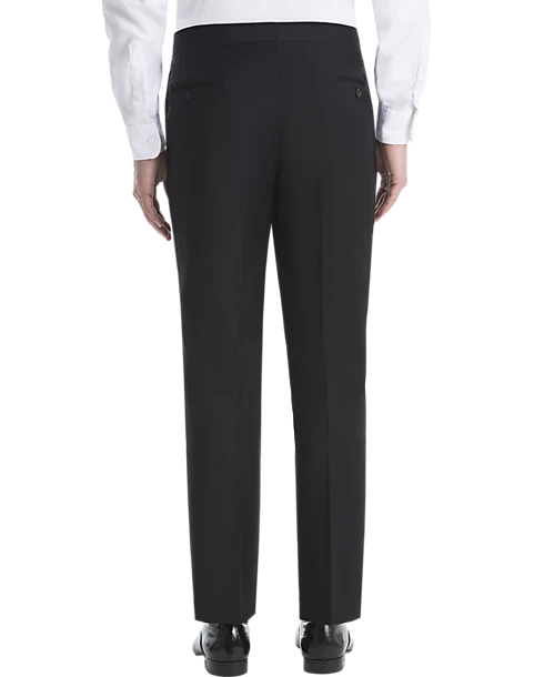 Lauren By Ralph Lauren Classic Fit Suit Separates Tuxedo Pants, Black - Image 2