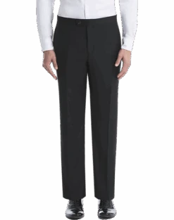 Lauren By Ralph Lauren Classic Fit Suit Separates Tuxedo Pants, Black