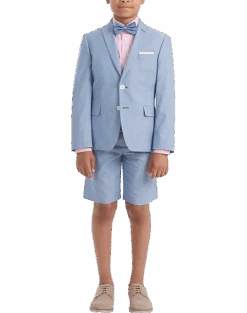 Lauren By Ralph Lauren Boys (Sizes 8-20) Suit Separates Coat, Light Blue Chambray