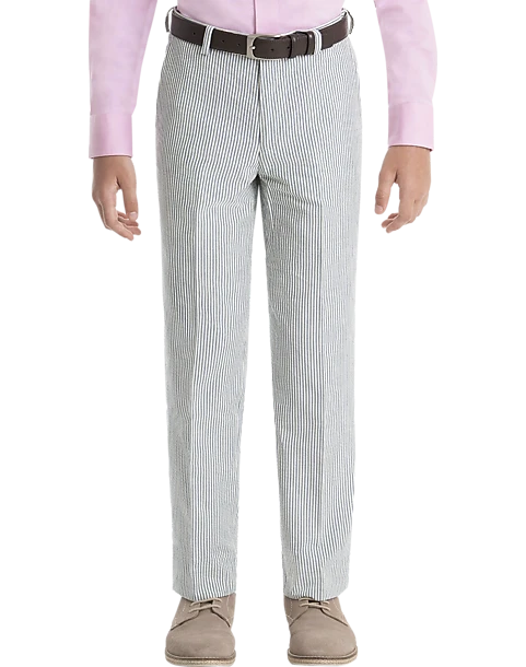 Lauren By Ralph Lauren Boys (Size 4-7) Suit Separates Pants, Blue & White Seersucker