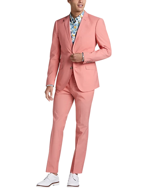 Paisley & Gray Slim Fit Suit Separates Jacket, Peach - Image 2