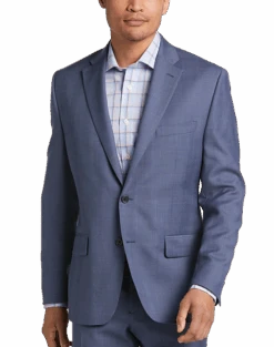 Lauren By Ralph Lauren Classic Fit Suit, Blue Plaid