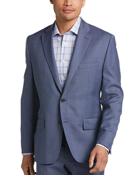 Lauren By Ralph Lauren Classic Fit Suit, Blue Plaid