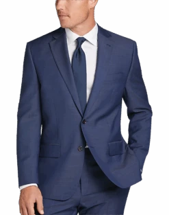 Lauren By Ralph Lauren Classic Fit Suit, Blue Tic