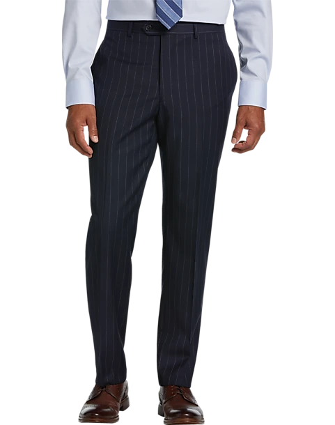 Lauren By Ralph Lauren Classic Fit Suit, Navy Stripe - Image 3