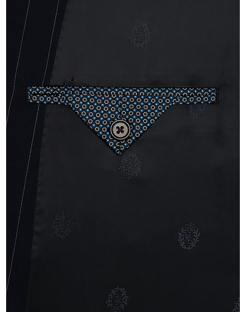 Lauren By Ralph Lauren Classic Fit Suit, Navy Stripe - Image 4