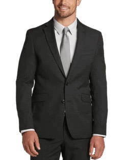Wilke Rodriguez Slim Fit Suit, Charcoal Check