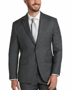 Pronto Uomo Platinum Modern Fit Suit, Gray Plaid