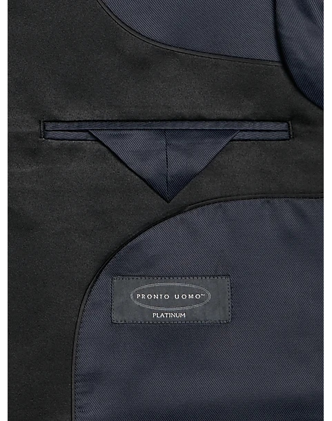 Pronto Uomo Platinum Modern Fit Notch Lapel Suit Separates Tuxedo Jacket, Navy - Image 3