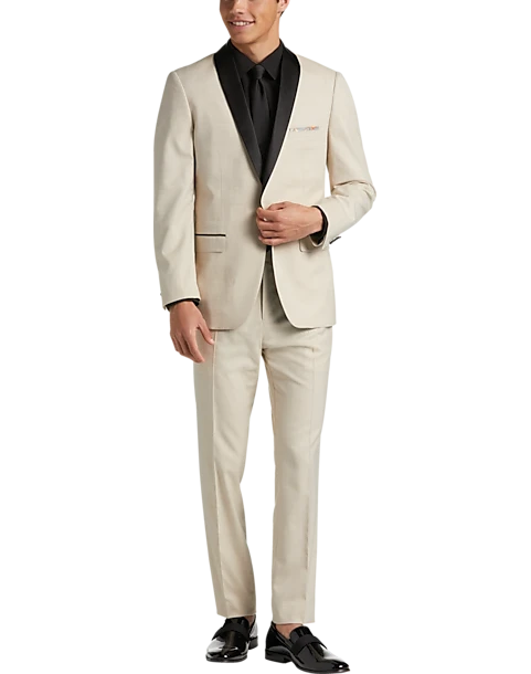 Paisley & Gray Slim Fit Suit Separates Coat, Beige - Image 2