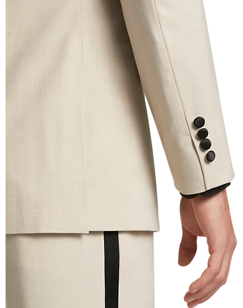 Paisley & Gray Slim Fit Suit Separates Coat, Beige - Image 3