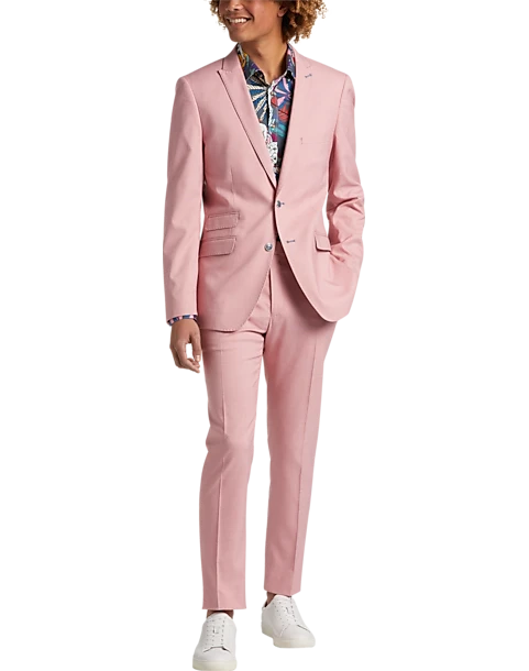 Paisley & Gray Slim Fit Suit Separates Coat, Pink Carnation - Image 2