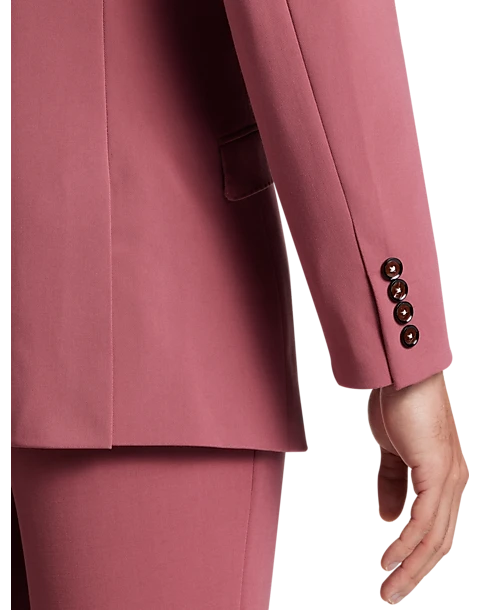 Paisley & Gray Slim Fit Suit Separates Coat, Dark Pink - Image 3