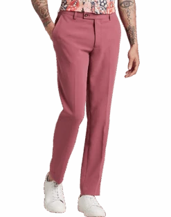 Paisley & Gray Slim Fit Suit Separates Pants, Dark Pink