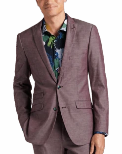 Paisley & Gray Slim Fit Suit Separates Coat, Mulberry