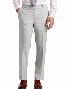 Pronto Uomo Modern Fit Suit Separates Pants, Light Gray Sharkskin