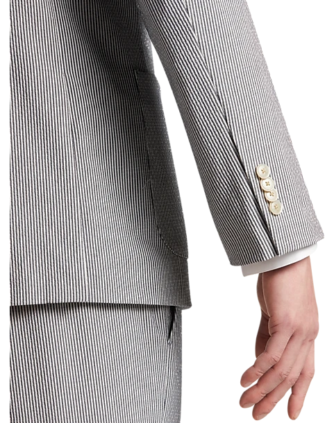 JOE Joseph Abboud Slim Fit Suit Separates Coat, Navy Seersucker - Image 2