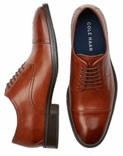 Cole Haan Modern Essentials Cap Toe Oxfords, Cognac