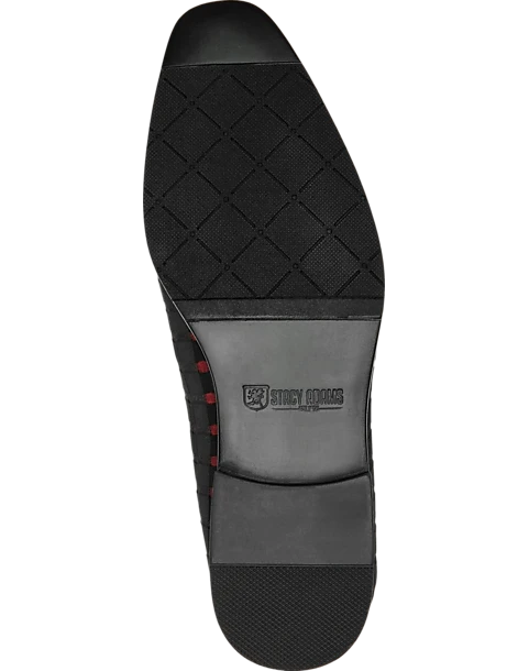 Stacy Adams Stiles Formal Loafers, Red & Black Basketweave - Image 2