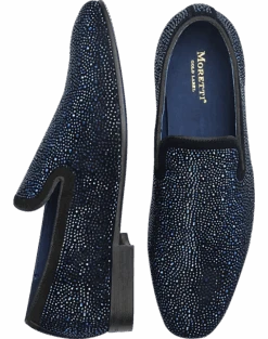Moretti Irving Formal Loafers, Midnight Crystals