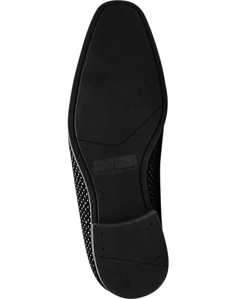Stacy Adams Swagger Studded Ornament Formal Loafers, Black & Silver - Image 2