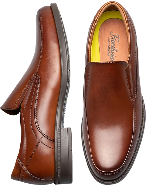 Florsheim Midtown Moc Toe Slip On Shoes, Cognac