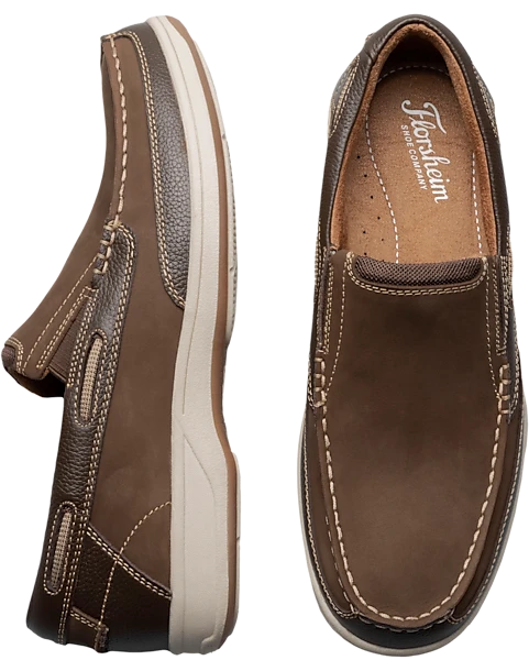 Florsheim Lakeside Moc Toe Slip On Shoes, Brown