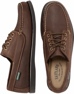 Eastland Falmouth Camp Moc Toe Oxfords, Tan
