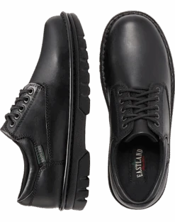 Eastland Plainview Plain Toe Lace Up Oxfords, Black