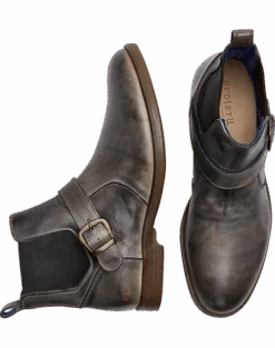 Bed Stu Michelangelo Plain Toe Chelsea Boots, Gray
